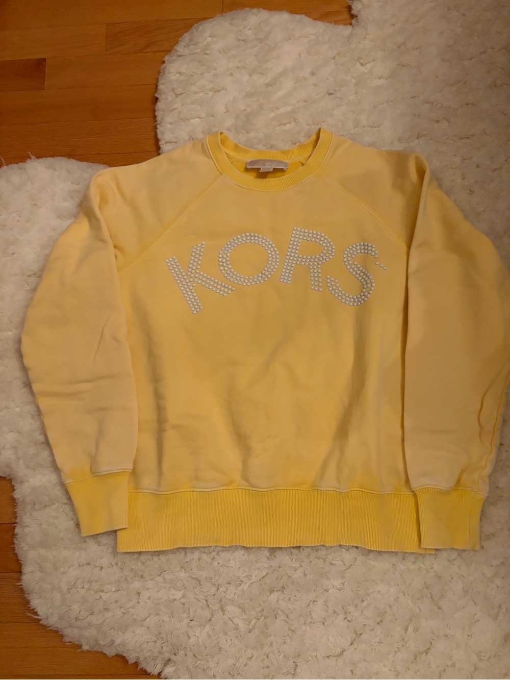 Michael Kors Pastel Yellow KORS Crewneck Sweatshirt